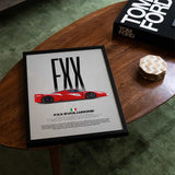 FXX Evoluzione Car Poster