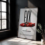 FXX Evoluzione Car Poster