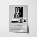 Jesko Attack Car Poster