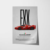 FXX Evoluzione Car Poster