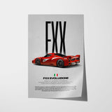 FXX Evoluzione Car Poster