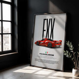 FXX Evoluzione Car Poster