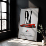 FXX-K Car Poster