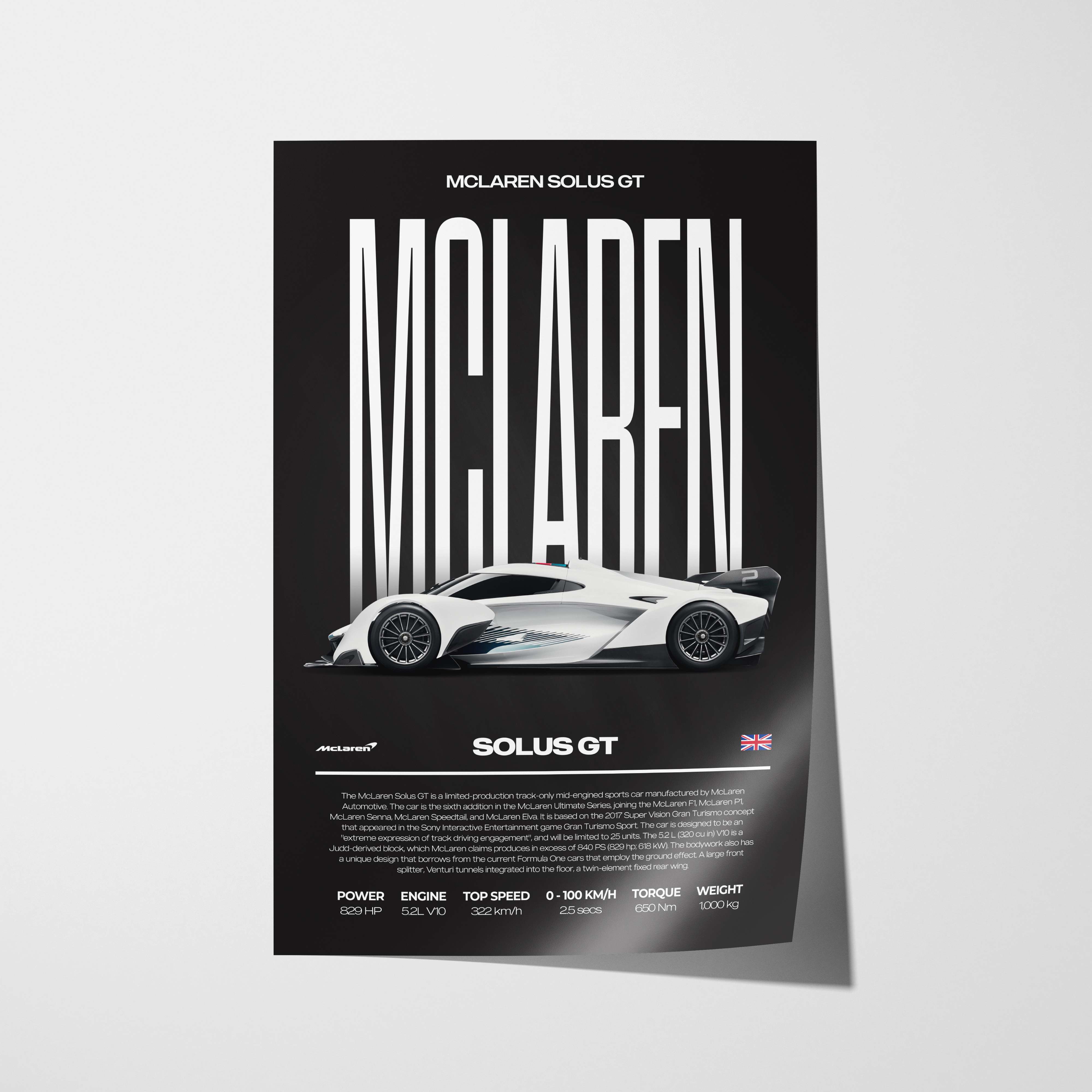 McLaren Solus GT Poster