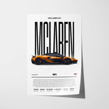 McLaren W1 Poster