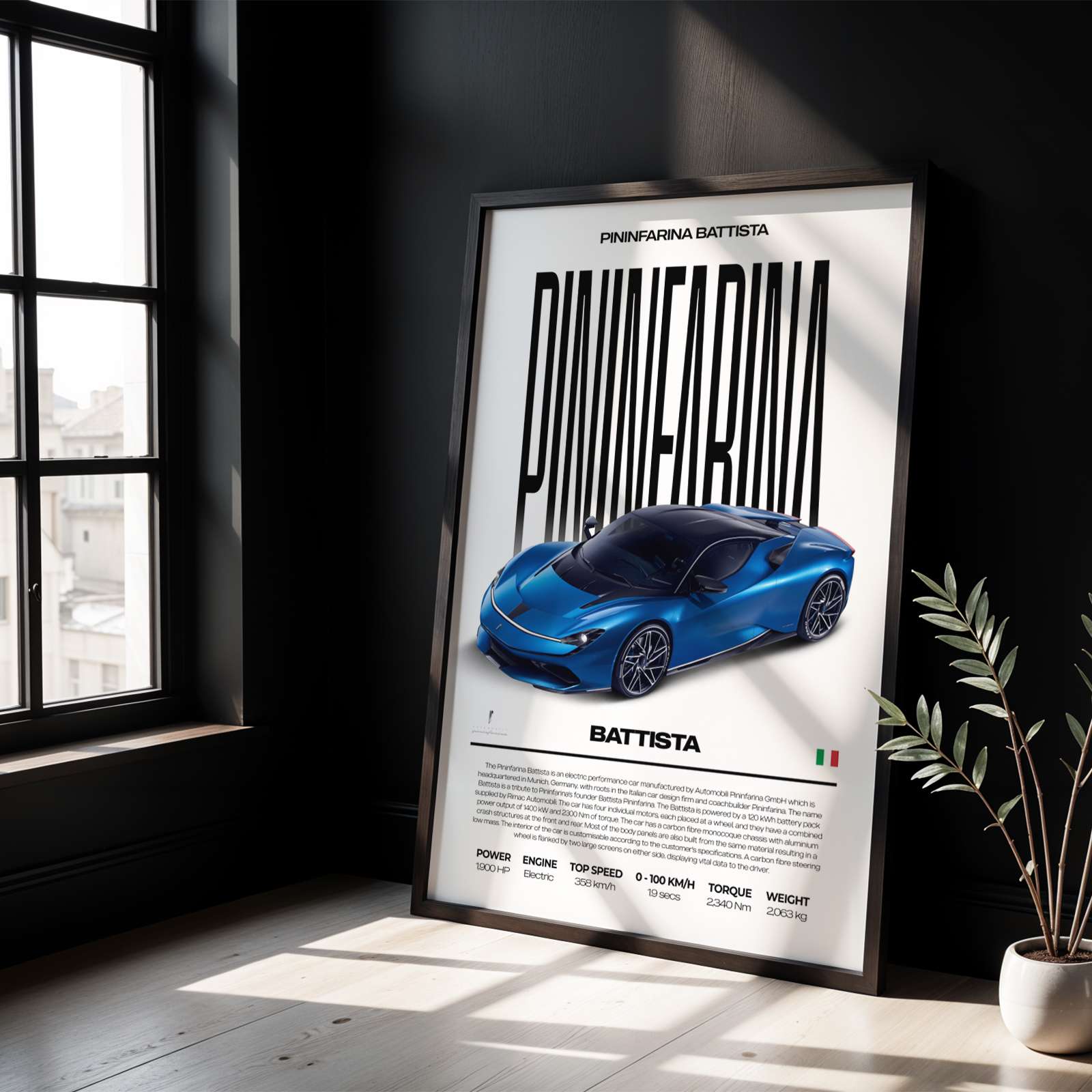 Pininfarina Battista Poster