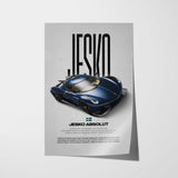 Jesko Absolut Car Poster
