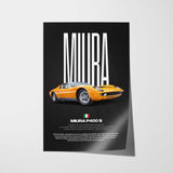 Miura P400 S Car Poster
