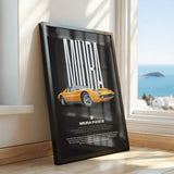 Miura P400 S Car Poster