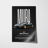 Miura P400 S Car Poster