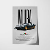Miura P400 S Car Poster