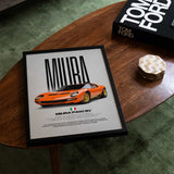 Miura P400 SV Car Poster