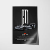 GT1 Car Poster