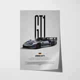 GT1 Car Poster