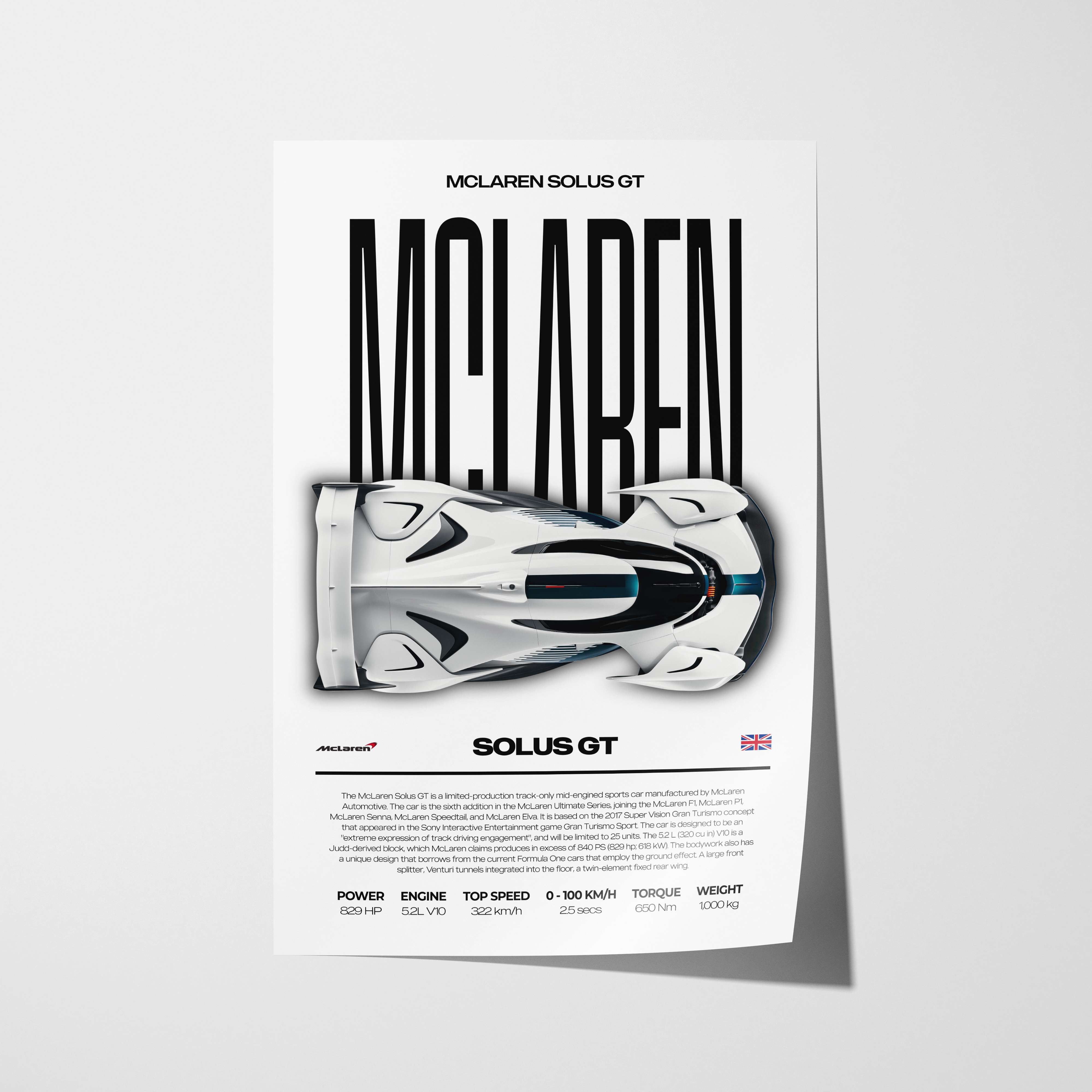 McLaren Solus GT Poster