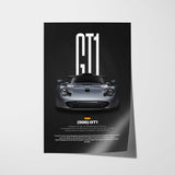 GT1 Car Poster