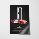 GT1 Car Poster