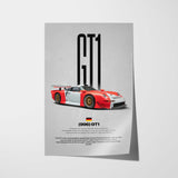 GT1 Car Poster