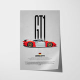 GT1 Car Poster