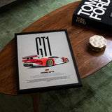 GT1 Car Poster
