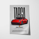 Targa 4 (992) Car Poster