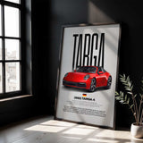 Targa 4 (992) Car Poster