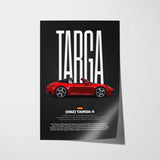 Targa 4 (992) Car Poster