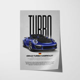 Turbo Cabriolet (991.2) Car Poster