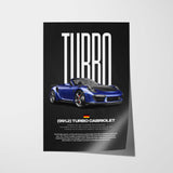 Turbo Cabriolet (991.2) Car Poster