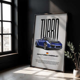 Turbo Cabriolet (991.2) Car Poster