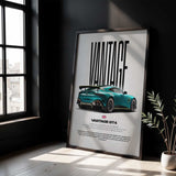 Martin Vantage GT4 Car Poster