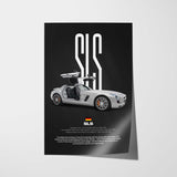 SLS AMG Car Poster