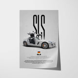 SLS AMG Car Poster