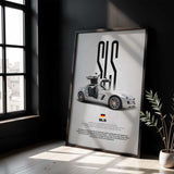 SLS AMG Car Poster