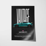 Vantage GT4 Car Poster