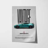 Vantage GT4 Car Poster