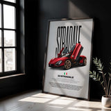33 Stradale Car Poster