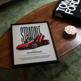 33 Stradale Car Poster