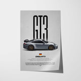 GT3 Car Poster