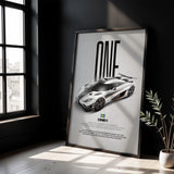 One1 Car Poster