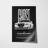 Black Badge Ghost Car Poster