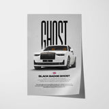 Black Badge Ghost Car Poster