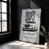 Black Badge Ghost Car Poster