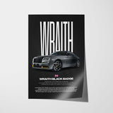 Wraith Black Arrow Car Poster
