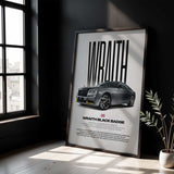 Wraith Black Arrow Car Poster