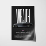 Wraith Black Arrow Car Poster