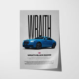 Wraith Black Arrow Car Poster
