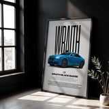 Wraith Black Arrow Car Poster