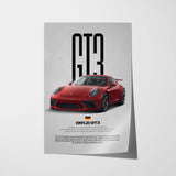 911.2 GT3 Car Poster