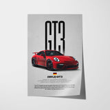 911.2 GT3 Car Poster